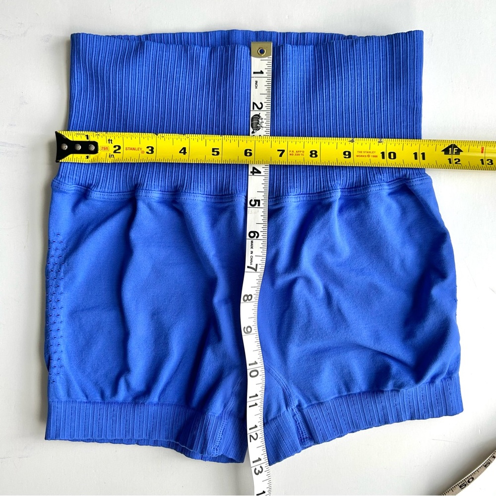 ☀️(A427) NEW Free People Good Karma Running Shorts. Royal Blue. Size: XS/S - Picture 7 of 8